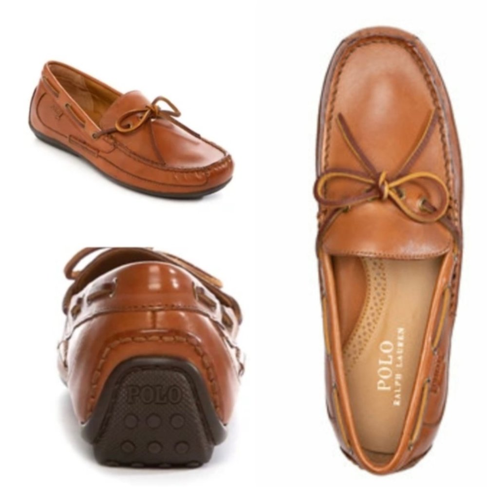 NWOB Polo Ralph Lauren Roberts Leather Driver Loafers